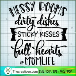 Messy Rooms Dirty Dishes Free SVG Cut File for Cricut & Silhouette