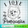 I Love My Pomeranian Free SVG Cut File for Cricut & Silhouette 3 I love my pomeranian copy