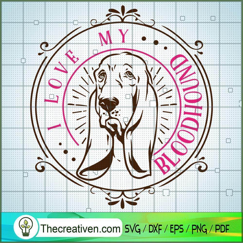 I Love My Bloodhound Free SVG Cut File for Cricut & Silhouette 1 I Love My Bloodhound Free SVG Cut File for Cricut & Silhouette