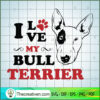Bull Terrier Free SVG Cut File for Cricut & Silhouette 3 Bull terrier copy
