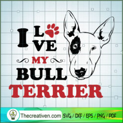 Bull Terrier Free SVG Cut File for Cricut & Silhouette