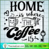 Home Is Where The Coffee Is Free SVG Cut File for Cricut & Silhouette