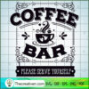 Coffee Bar Please Serve Your SVG Cut File for Cricut