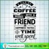 A Cup Of Coffee Shared Free SVG Cut File for Cricut & Silhouette