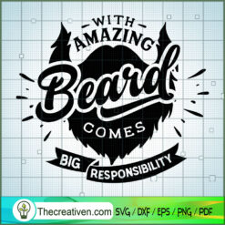 With Amazing Beard Comes Free SVG Cut File for Cricut & Silhouette