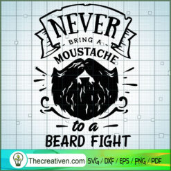 Never Bring A Moustache Free SVG Cut File for Cricut & Silhouette