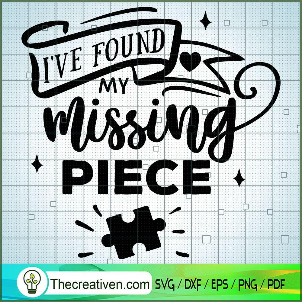I_ve Found My Missing Piece Free SVG Cut File for Cricut & Silhouette 1 I_ve Found My Missing Piece Free SVG Cut File for Cricut & Silhouette