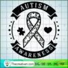Autism Awareness Free SVG Cut File for Cricut & Silhouette 2 Autism awareness copy