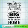 Autism - Where Small Things Free SVG Cut File for Cricut & Silhouette