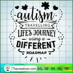 Autism - Different Roadmap Free SVG Cut File for Cricut & Silhouette