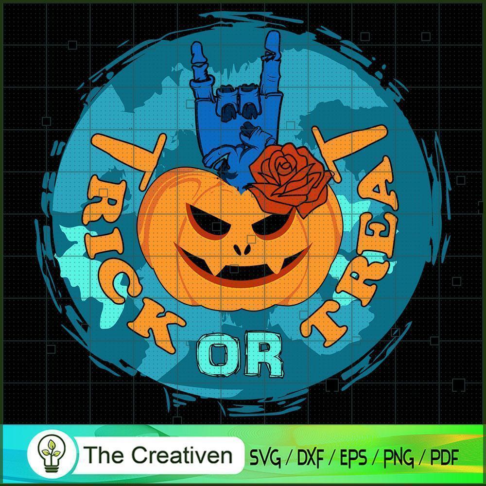 Trick or Treat Pumpkin Zombi SVG Cut File for Cricut 1 Trick or Treat Pumpkin Zombi SVG Cut File for Cricut