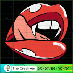 Vampire Lips Halloween SVG Cut File for Cricut & Silhouette