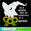 Be a Witch Halloween Sunflower SVG Cut File for Cricut & Silhouette 3 105 copy 1