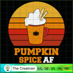 Pumpkin Spice AF SVG Cut File for Cricut & Silhouette
