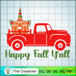 Happy Fall Y’all SVG Cut File for Cricut & Silhouette