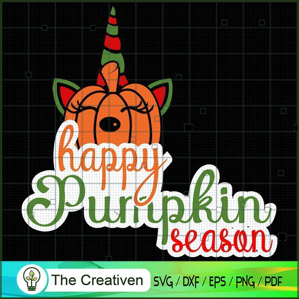 Happy Pumpkin Season SVG Cut File for Cricut & Silhouette 1 Happy Pumpkin Season SVG Cut File for Cricut & Silhouette