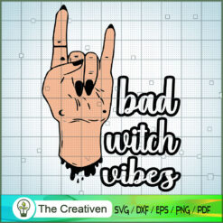 Bad Witch Vibes SVG Cut File for Cricut & Silhouette