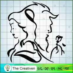 Outline Couple SVG Cut File for Cricut & Silhouette