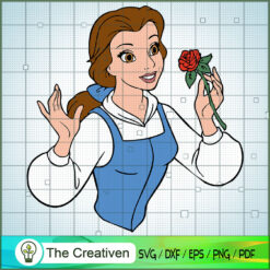 Princess Belle SVG Cut File for Cricut & Silhouette