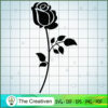 Black Rose SVG Cut File for Cricut & Silhouette
