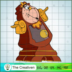 Cogsworth Panic SVG Cut File for Cricut & Silhouette