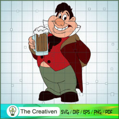 Lefou Drink Beer SVG Cut File for Cricut & Silhouette