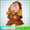 Funny Cogsworth Face SVG Cut File for Cricut & Silhouette