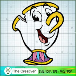 Mrs.Potts Cut Smile SVG Cut File for Cricut & Silhouette