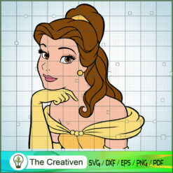 Beautiful Face Belle Princess SVG Cut File for Cricut & Silhouette