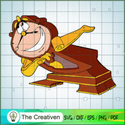 Funny Cogsworth SVG Cut File for Cricut & Silhouette