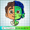 Luca Half Fish Face SVG, Luca SVG, Cartoon SVG 2 Luca 0019 01 copy