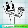 Marshmello Give Flowers SVG Cut File for Cricut & Silhouette 3 DJ marshmello 16.svg copy