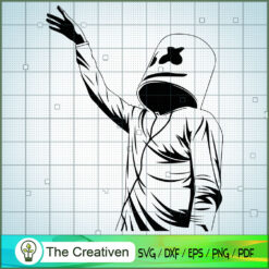 Marshmello Up In Arms SVG Cut File for Cricut & Silhouette