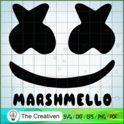 Marshmello Face SVG Cut File for Cricut & Silhouette