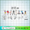 Bundle Of Marshmello SVG Cut File for Cricut & Silhouette 3 ALL IMAGES copy