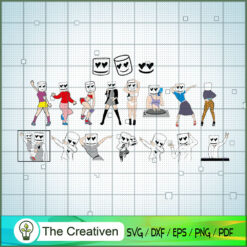 Bundle Of Marshmello SVG Cut File for Cricut & Silhouette