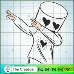 Marshmello DAB SVG Cut File for Cricut & Silhouette