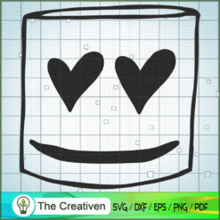 Marshmello Hat SVG Cut File for Cricut & Silhouette