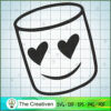 Marshmello Head SVG Cut File for Cricut & Silhouette