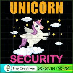 Unicorn Security SVG Cut File for Cricut & Silhouette Design 26756