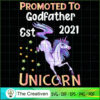 Promoted To Godfather Est 20 SVG Cut File for Cricut 2 85 copy