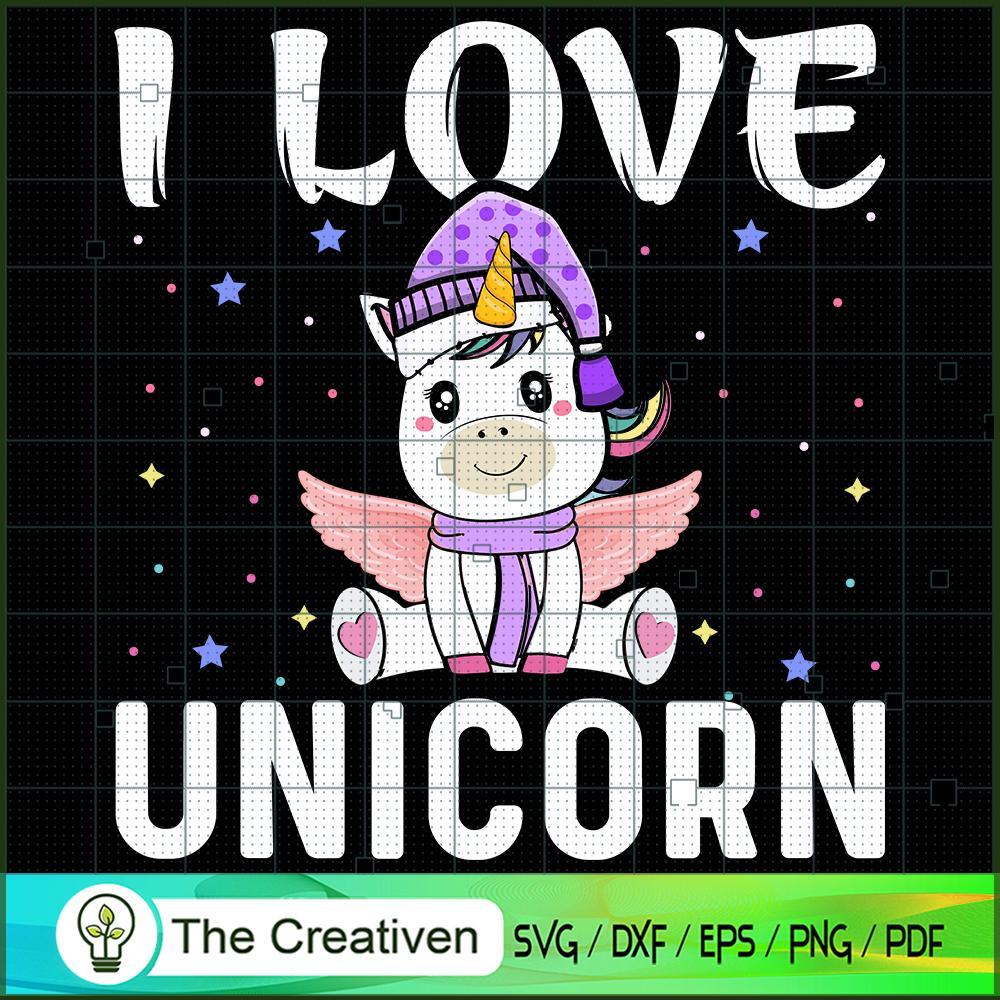 I Love Unicorn SVG Cut File for Cricut & Silhouette 1 I Love Unicorn SVG Cut File for Cricut & Silhouette