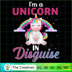 Beautiful I'm A Unicorn In D SVG Cut File for Cricut