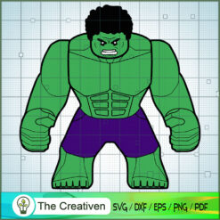 Green Hulk Lego SVG Cut File for Cricut & Silhouette