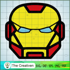 The Iron Man Head Lego SVG Cut File for Cricut & Silhouette