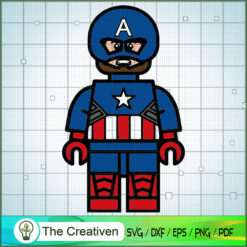 Cute Captain Lego SVG Cut File for Cricut & Silhouette