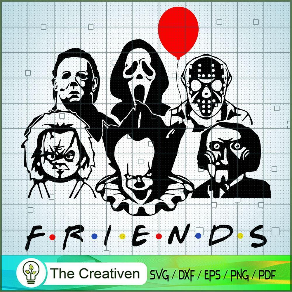 The Friends Horror SVG Cut File for Cricut & Silhouette 1 The Friends Horror SVG Cut File for Cricut & Silhouette