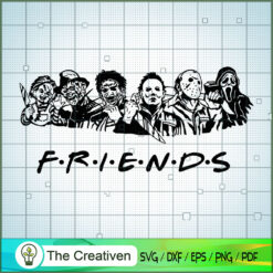 Black Friends Halloween Horror SVG Cut File for Cricut & Silhouette