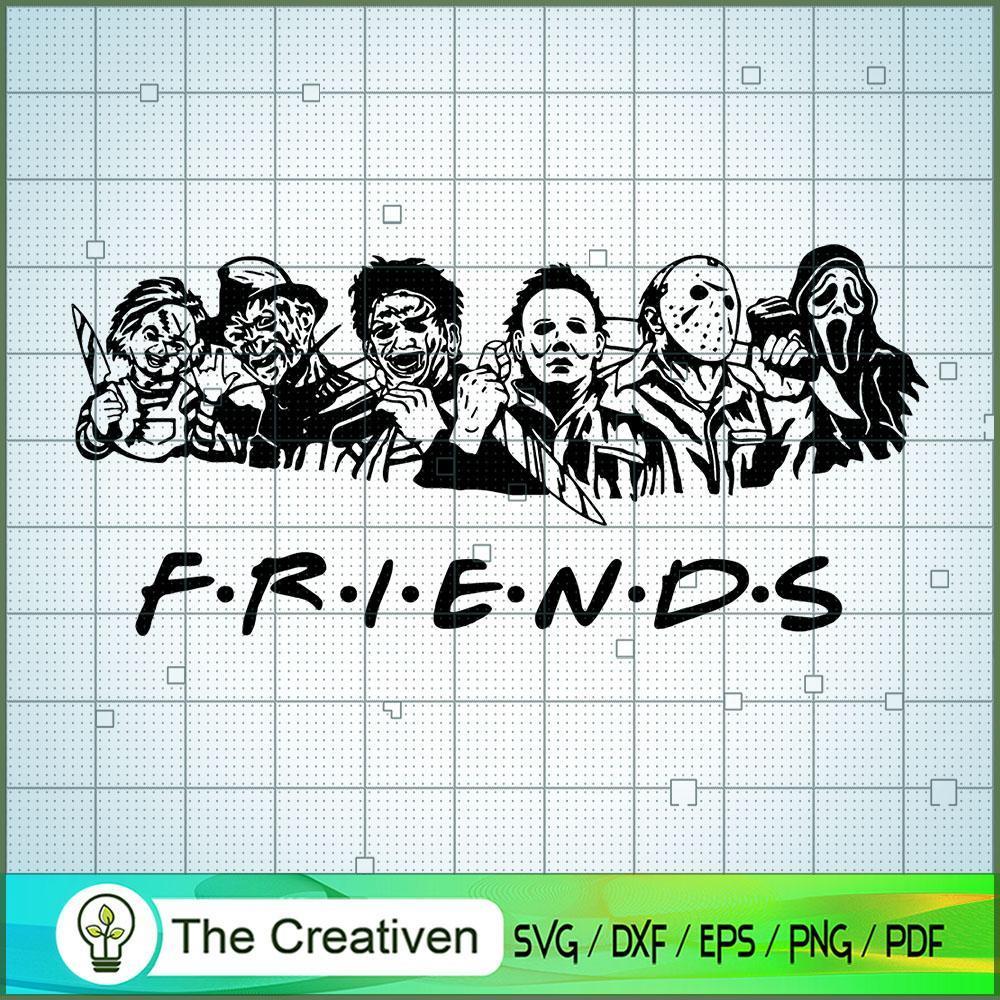 Black Friends Halloween Horror SVG Cut File for Cricut & Silhouette 1 Black Friends Halloween Horror SVG Cut File for Cricut & Silhouette