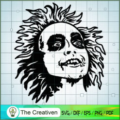Crazy Beetlejuice Horror SVG Cut File for Cricut & Silhouette
